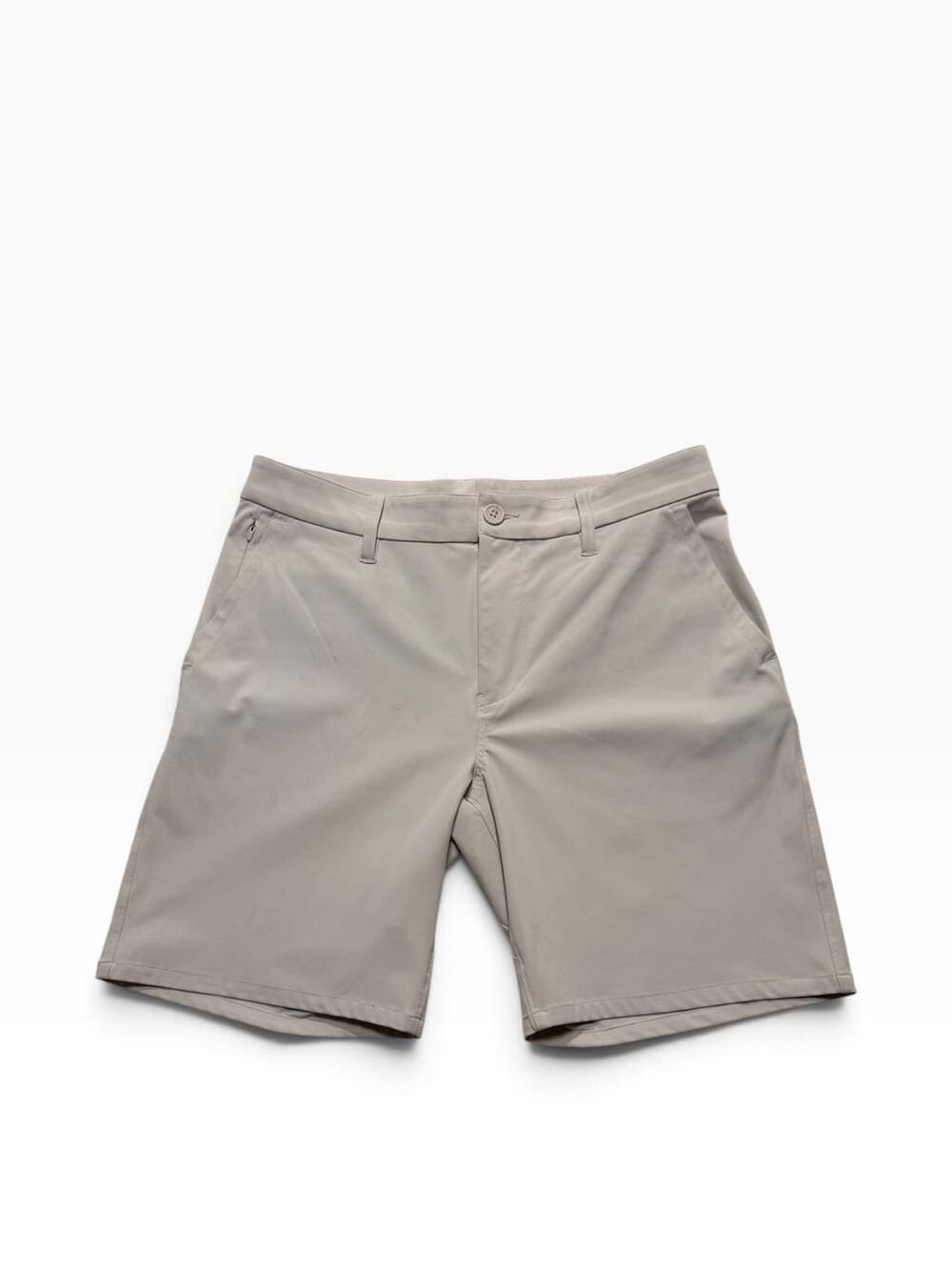 Chino Shorts Size 32 Gray Performance Golf Casual Flat Front
